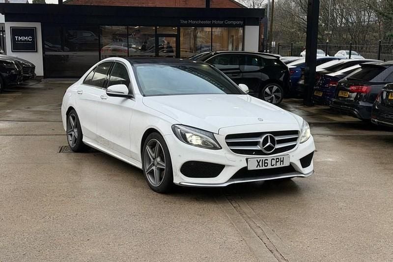 Used Mercedes C250 AMG Line Premium Plus 2016 White Sedan