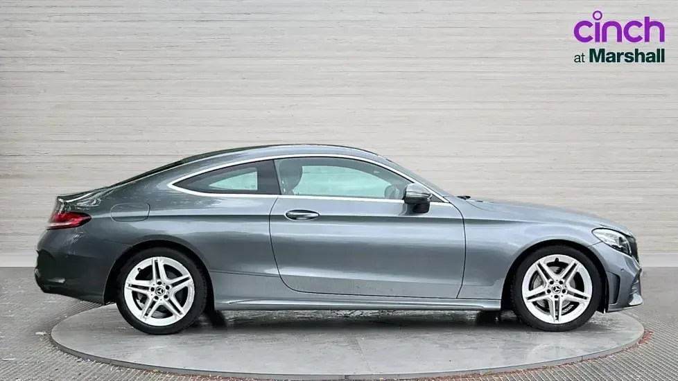 Used Mercedes C200 AMG line 184 HP (135 kW) 2018 Grey Coupe