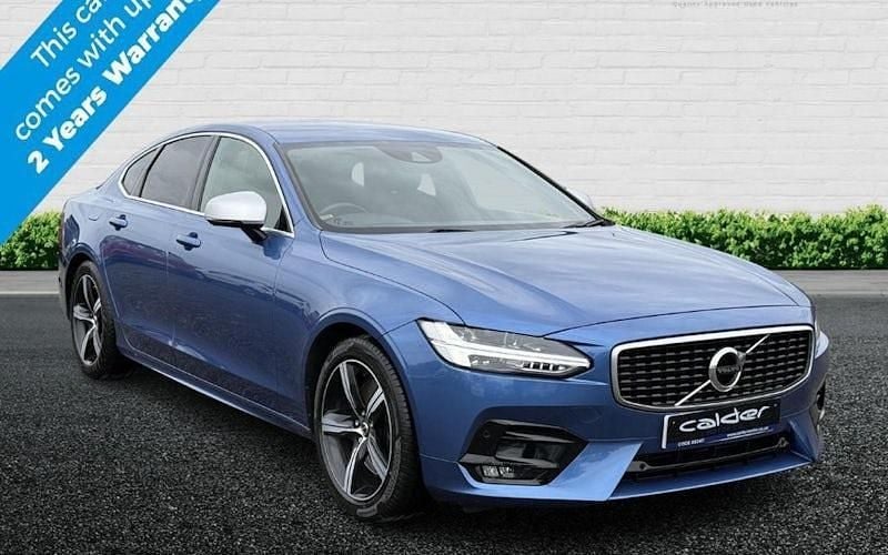 Blue Used 2019 Volvo S90 R-Design Sedan | £18,450 (Fair price) - Image 1/4