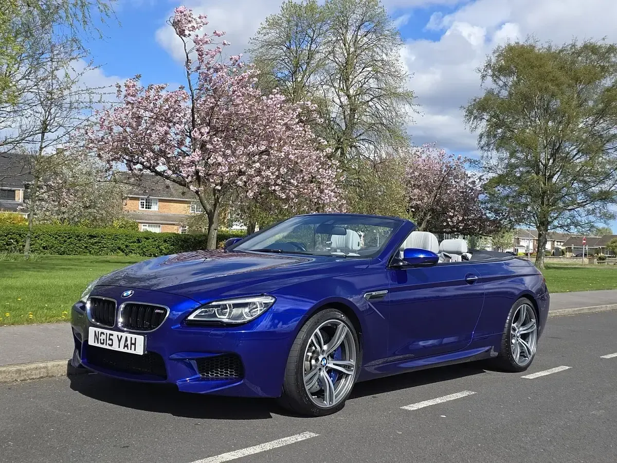 Used BMW M6 Cabriolet Impressive 2015 Blue Cabriolet