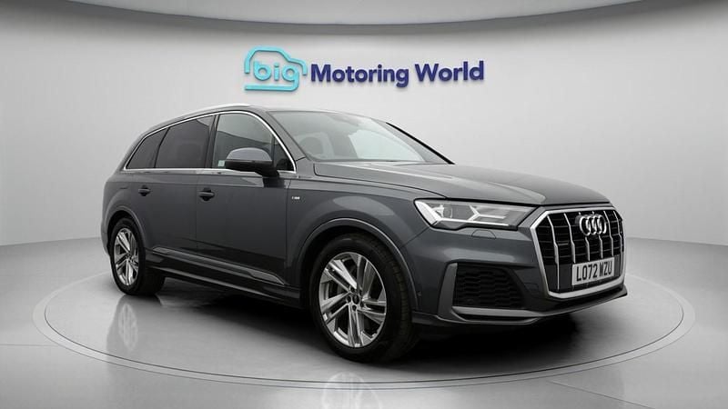 Grey Used 2022 Audi Q7 S-Line SUV | £36,300 (Good price) - Image 1/4
