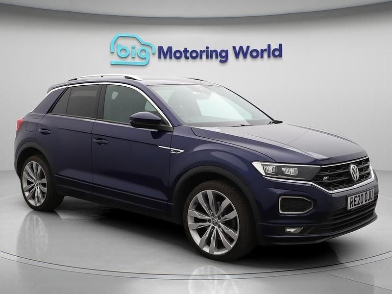 Blue Used 2020 VW T-Roc R-line SUV | £16,800 (Good price) - Image 1/4