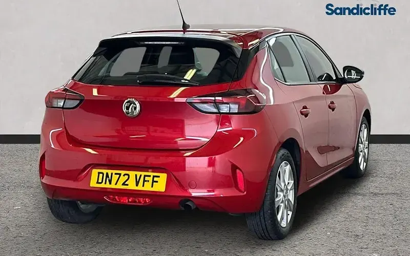 Used Vauxhall Corsa Design Edition 75 HP (55 kW) 2022 Red Hatchback
