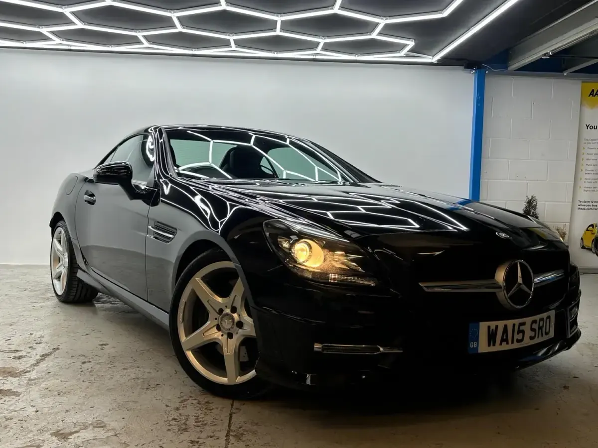 Used Mercedes SLK250 AMG 204 HP (150 kW) 2015 Black Cabriolet