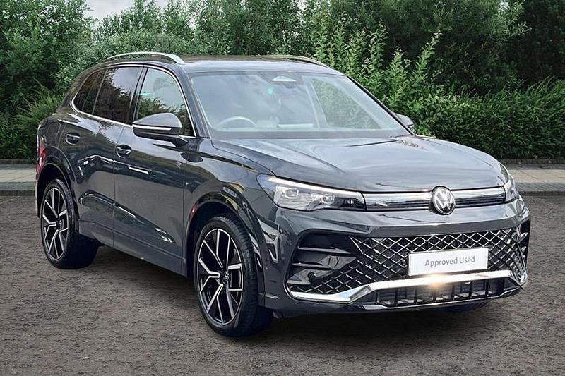 Urano grey Used 2025 VW Tiguan R-line SUV | £35,895 (Expensive) - Image 1/3