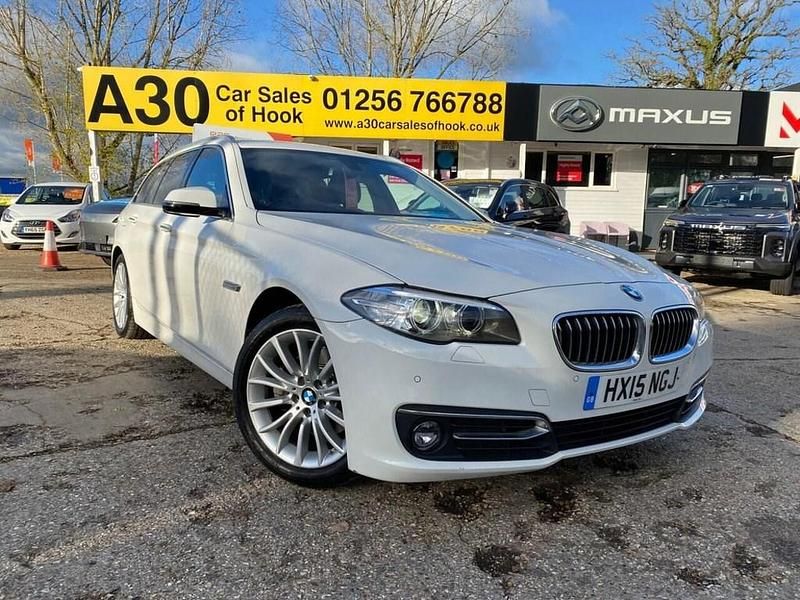 White Used 2015 BMW 520 Luxury Line Estate | £12,995 (A bit pricey) - Image 1/3