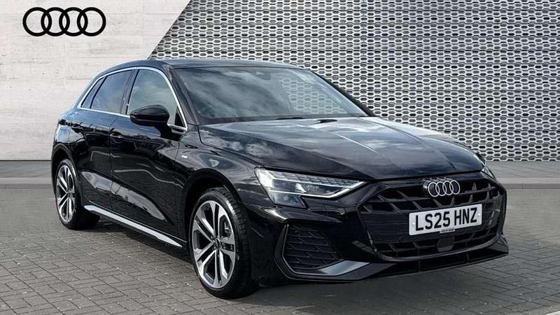 Black Used 2025 Audi A3 e-tron S-Line Hatchback | £29,912 (A bit pricey) - Image 1/4