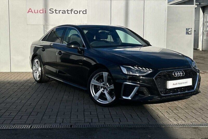 Mythos black metallic Used 2024 Audi A4 S-Line Sedan | £27,950 (Fair price) - Image 1/4