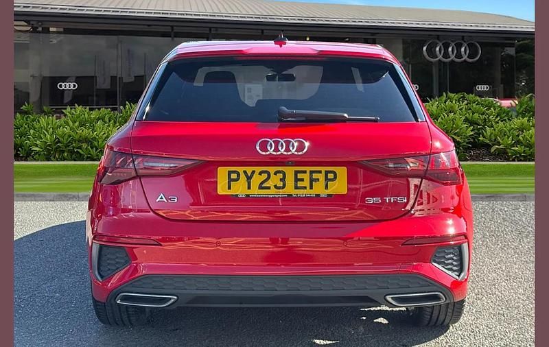 Used Audi A3 S-Line 147 HP (108 kW) 2023 Red Sedan