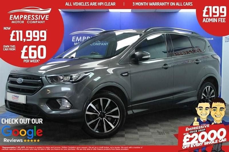 Grey Used 2018 Ford Kuga ST-Line SUV | £11,999 (Fair price) - Image 1/4