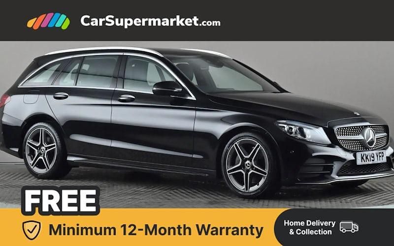 Used Mercedes C300 AMG Line Premium 258 HP (189 kW) 2019 Black Estate