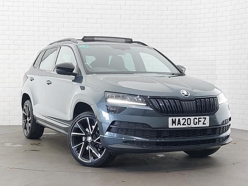 Grey Used 2020 Skoda Karoq SportLine SUV | £20,498 (Expensive) - Image 1/4