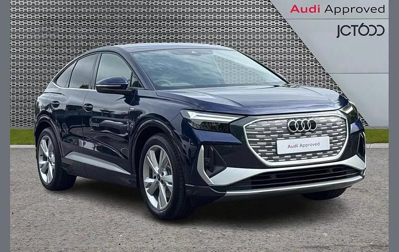 Blue Used 2025 Audi Q4 Sportback e-tron S-Line SUV | £36,437 (Fair price) - Image 1/4