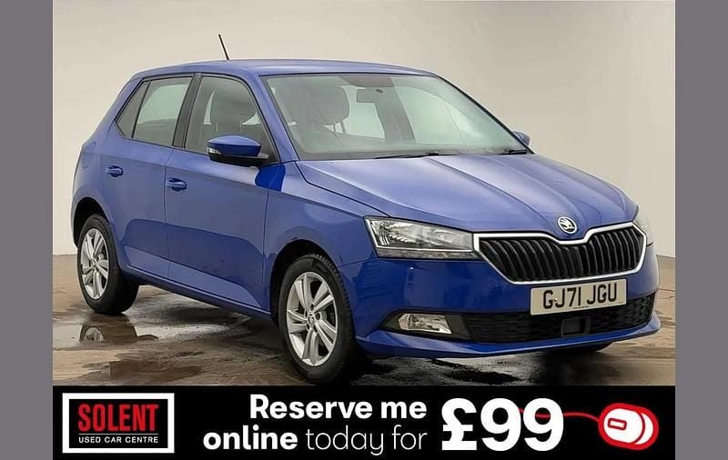 Blue Used 2021 Skoda Fabia SE Hatchback | £8,490 (Good price) - Image 1/3