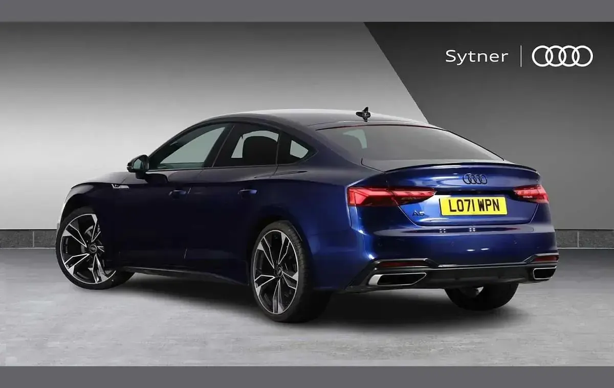 Used Audi A5 Sportback Black Edition 200 HP (147 kW) 2022 Blue Hatchback
