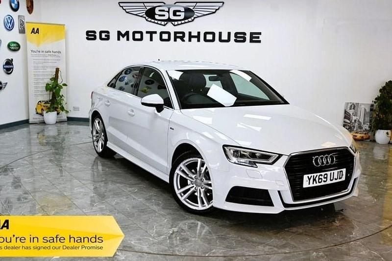 White Used 2019 Audi A3 S-Line Sedan | £15,695 (Fair price) - Image 1/1