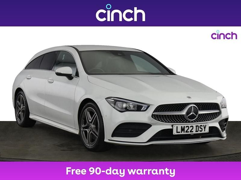 White Used 2022 Mercedes CLA200 AMG line Estate | £21,499 (Fair price) - Image 1/3