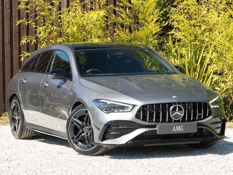Grey New 2025 Mercedes CLA35 AMG Premium Plus Estate | £54,298 - Image 1/4