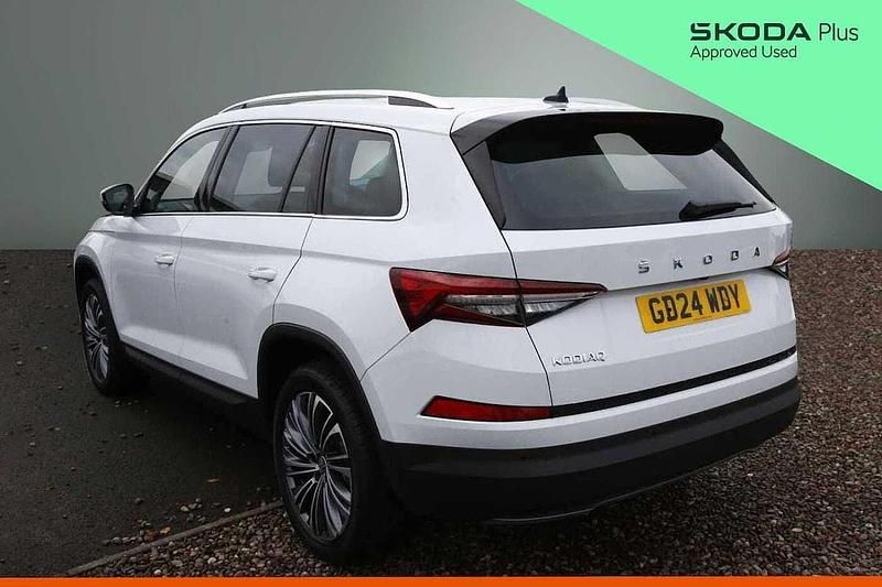 Used Skoda Kodiaq SE L Executive 110 HP (80 kW) 2024 Moon white metallic SUV