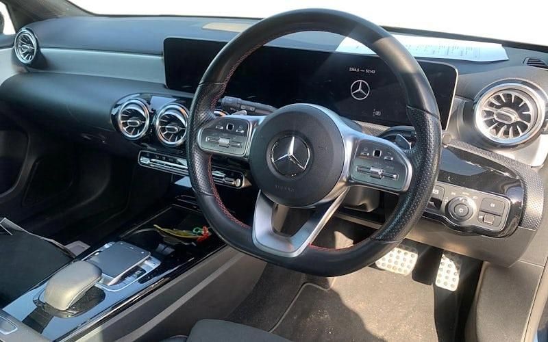 Used Mercedes A220 AMG Line Premium 190 HP (139 kW) 2019 Blue Hatchback