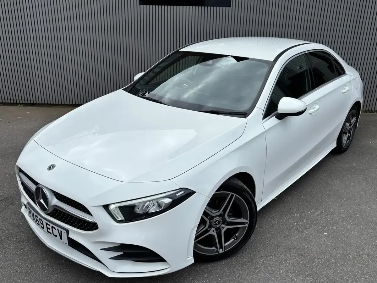 Used Mercedes A180 AMG line 2019 White Sedan