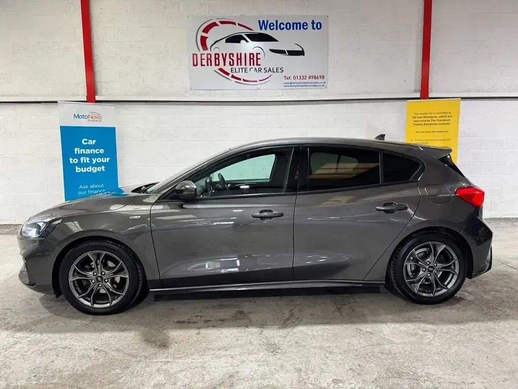 Begagnad Ford Focus ST-Line 125 HK (91 kW) 2020 Grå Halvkombi