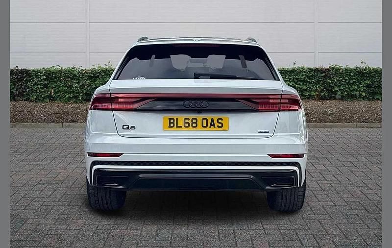 Used Audi Q8 Advanced 286 HP (210 kW) 2018 Glacier white metallic SUV