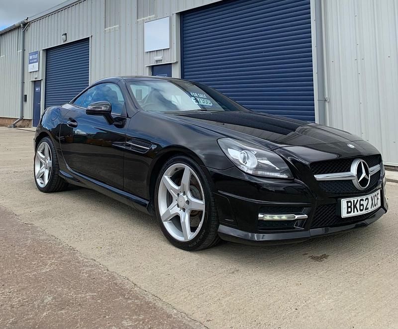Black Used 2012 Mercedes SLK250 AMG Cabriolet | £7,495 (Fair price) - Image 1/4