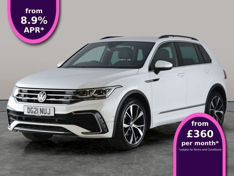 White Used 2021 VW Tiguan R-line SUV | £24,421 (Fair price) - Image 1/3