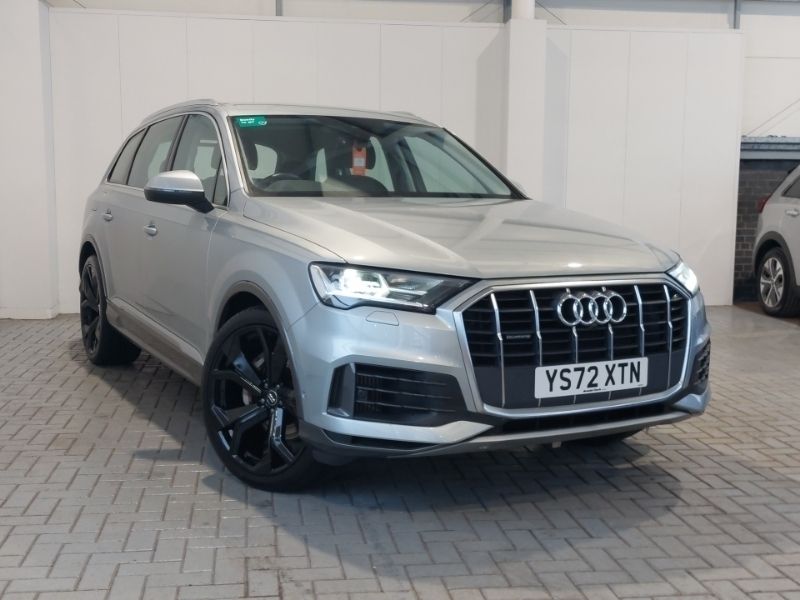 Silver Used 2022 Audi Q7 Sport SUV | £42,498 (Fair price) - Image 1/4
