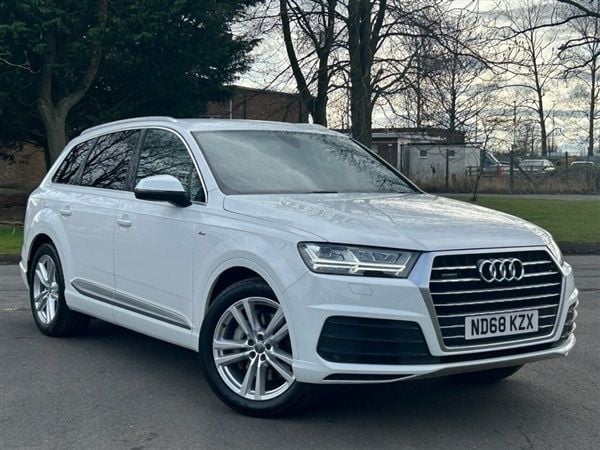 White Used 2018 Audi Q7 S-Line SUV | £23,795 (Super price) - Image 1/1