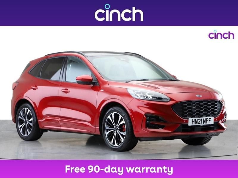 Red Used 2021 Ford Kuga ST-Line X SUV | £17,549 (Fair price) - Image 1/3