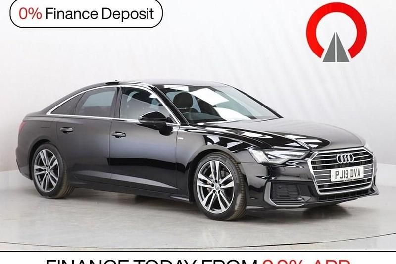 Used Audi A6 S-Line 204 HP (150 kW) 2019 Black Sedan