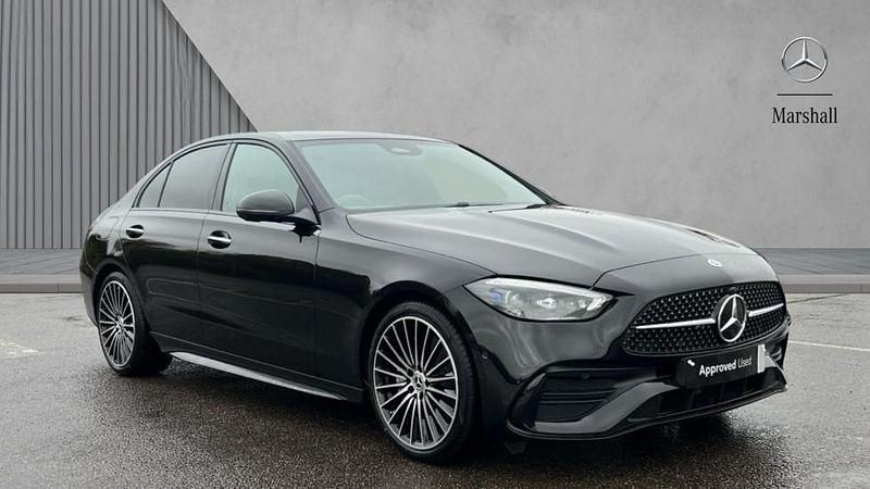 Used Mercedes C200 AMG Line Premium Plus 204 HP (150 kW) 2025 Obsidian black metallic