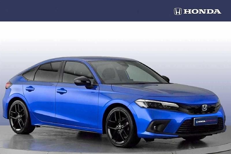 Metallic magnetic blue Used 2022 Honda Civic Hybrid Hatchback | £22,995 (Fair price) - Image 1/4
