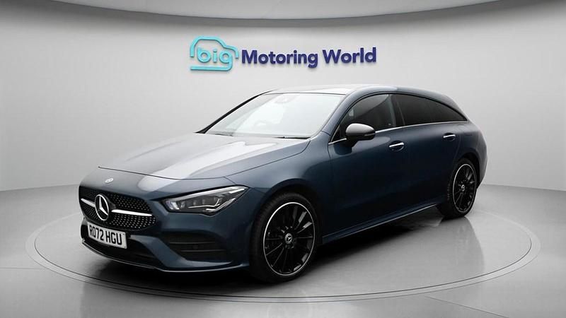 Used Mercedes CLA250e Shooting Brake AMG line 2023 Blue Estate