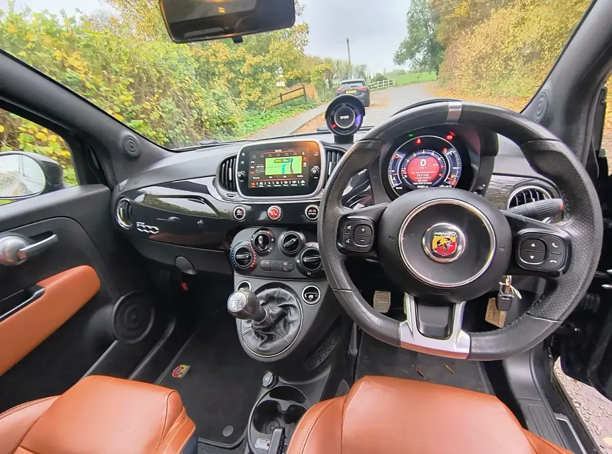 Used Abarth 595 145 HP (106 kW) 2018 Black Cabriolet