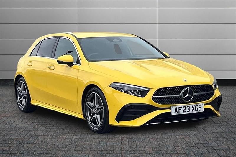 Used Mercedes A180 Executive 136 HP (100 kW) 2023 Sun yellow Hatchback