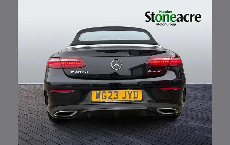 Used Mercedes E400 AMG line 325 HP (239 kW) 2023 Black Cabriolet