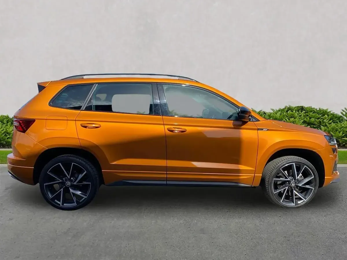 Used Skoda Karoq SportLine 150 HP (110 kW) 2023 Orange SUV