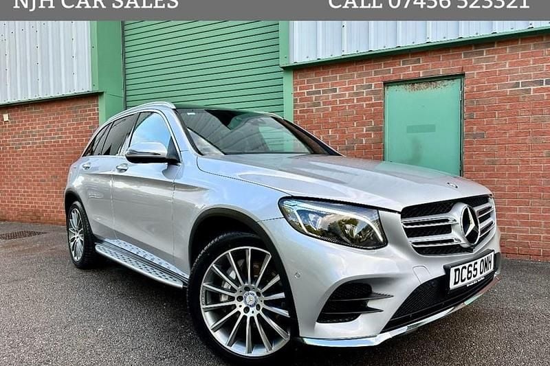 Used Mercedes GLC250 AMG Line Premium 204 HP (150 kW) 2015 Silver SUV