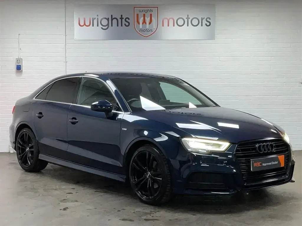 Used Audi A3 S-Line 2017 Blue Sedan