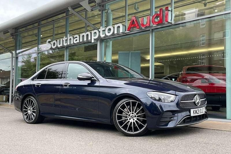 Blue Used 2021 Mercedes E220 AMG line Sedan | £31,990 - Image 1/4