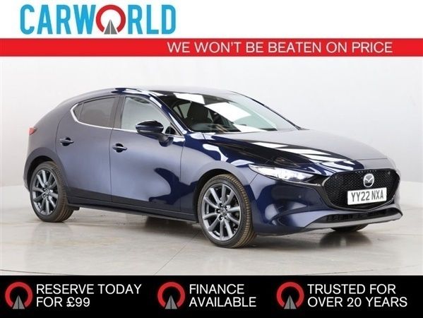 Blue Used 2022 Mazda 3 Inclusive Hatchback | £17,269 (A bit pricey) - Image 1/3