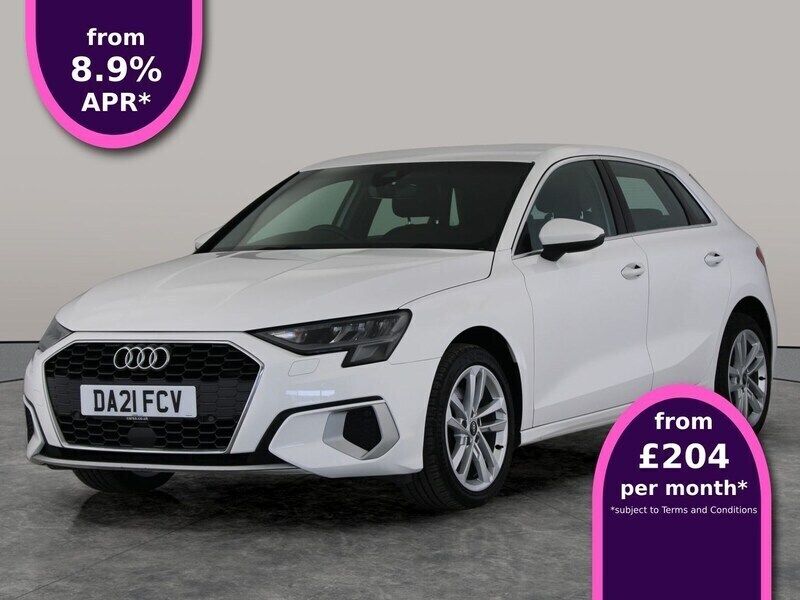 White Used 2021 Audi A3 Sportback Sport Hatchback | £15,946 (Fair price) - Image 1/3