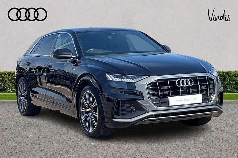 Black Used 2021 Audi Q8 S-Line SUV | £38,900 (Fair price) - Image 1/3