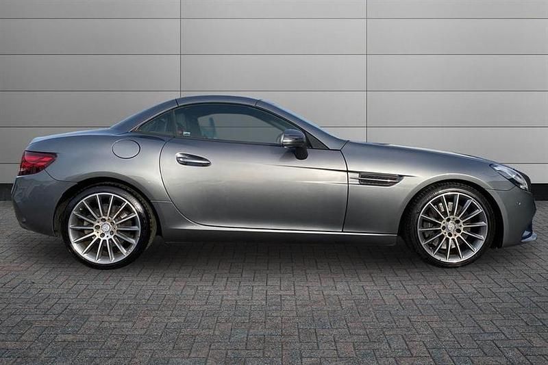 Used Mercedes SLC200 AMG line 184 HP (135 kW) 2017 Selenite grey Cabriolet