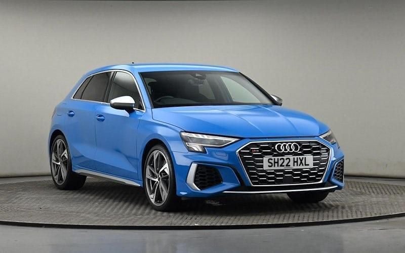 Turbo blue Used 2022 Audi S3 Hatchback | £30,650 (Fair price) - Image 1/4