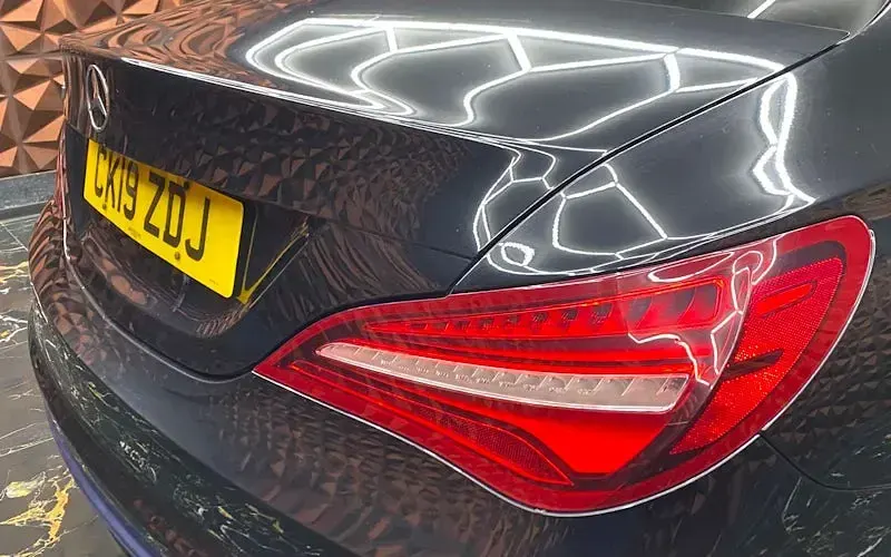 Used Mercedes CLA220 AMG line 170 HP (125 kW) 2019 Black Coupe