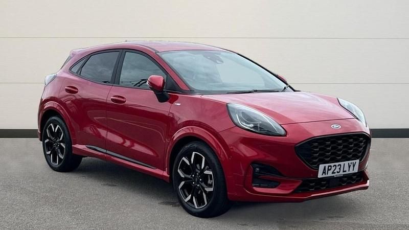 Fantastic red (exclusive colour) Used 2023 Ford Puma ST-Line X Hatchback | £16,842 (Fair price) - Image 1/4